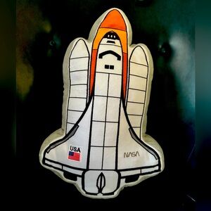 NASA USA Space Shuttle Shaped Pillow